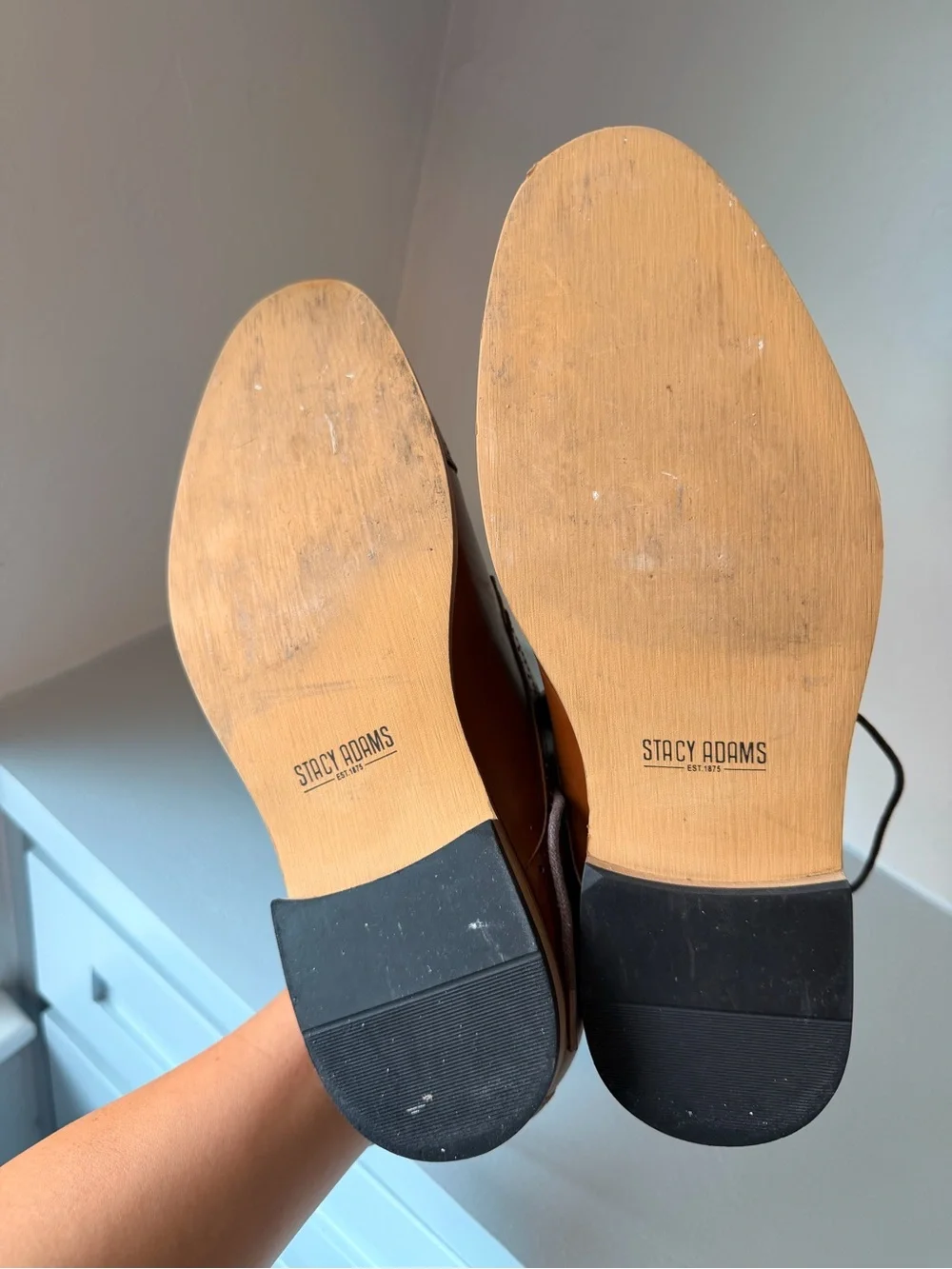Stacy Adams Boys' cognac Brown Dress Shoes